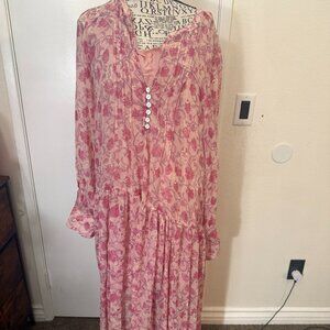 NWT Free People Chiffon Maxi Dress